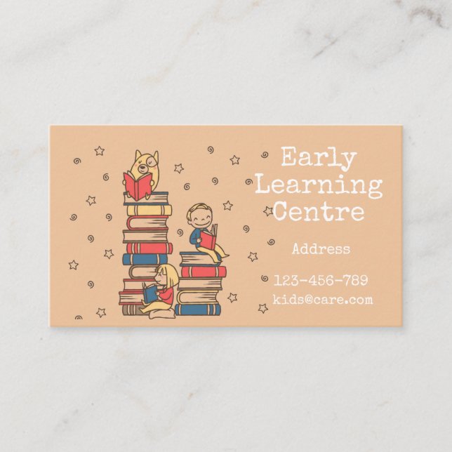 Early Learning Centre Daycare  Preschool business Card (Front)