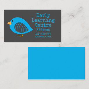 Early Learning Daycare colourful birds Business Ca Business Card