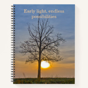 Early Light Endless Possibilities Sunburst  Notebook