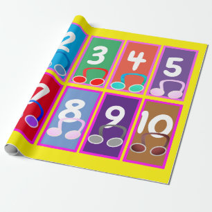Early Maths Numbers 1 to 10 Wrapping Paper