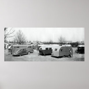 EARLY MOBILE HOME PARK 1939 POSTER