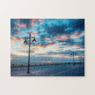 Early Morning along Atlantic Ocean and the Key Jigsaw Puzzle