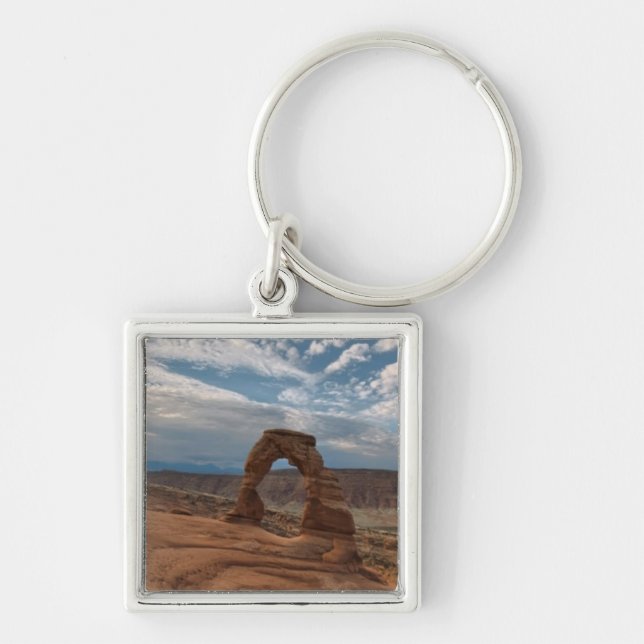 Early Morning at Delicate Arch Key Ring (Front)