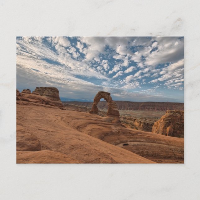 Early Morning at Delicate Arch Postcard (Front)