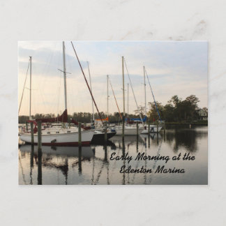 Early Morning at the Edenton Marina Postcard
