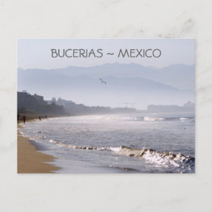 Early Morning Bucerias Beach Mexico Postcard