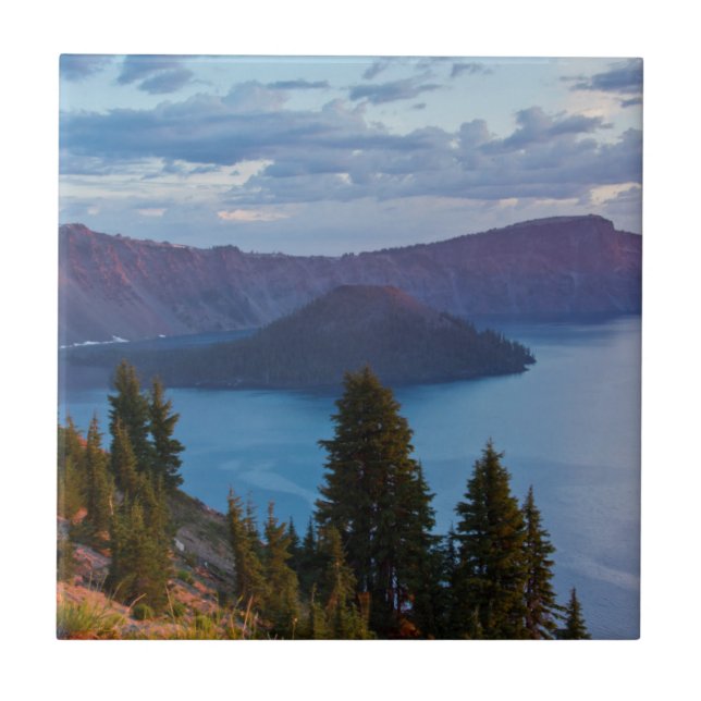 Early Morning, Crater Lake Tile (Front)