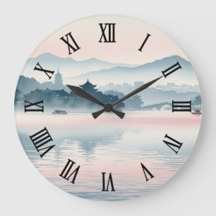 Early Morning Hangzhou West Lake Hangzhou Large Clock