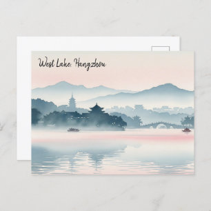 Early Morning Hangzhou West Lake Hangzhou Postcard