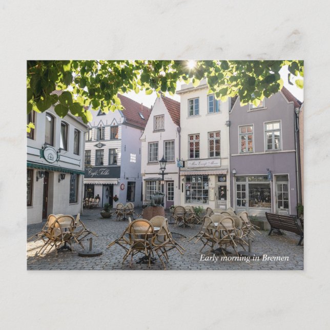Early Morning in Bremen Postcard (Front)
