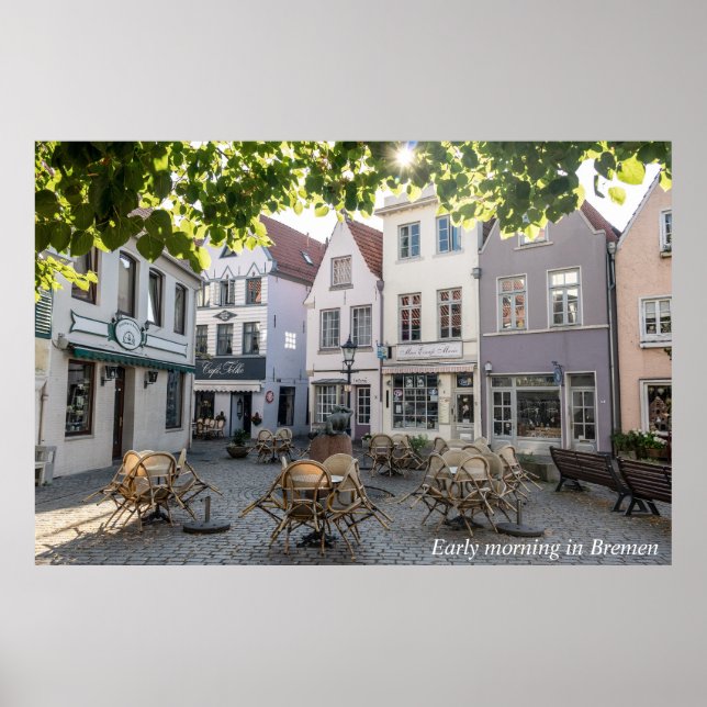 Early Morning in Bremen Poster (Front)