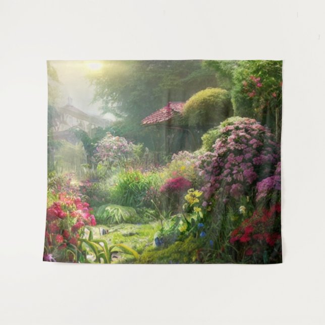 Early Morning in the Garden Tapestry (Front (Horizontal))