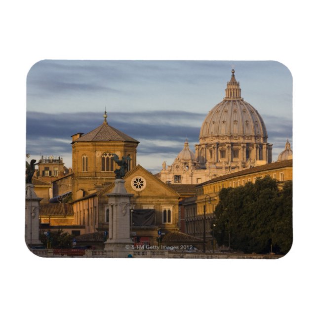 early morning light on the dome of St Peter's Magnet (Horizontal)