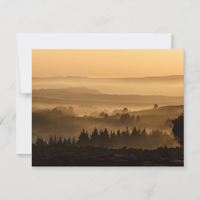 Early Morning Mist Bible Verse Encouragement Card (Front)