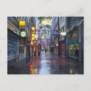 Early Morning Rain -- Amsterdam in November Postcard