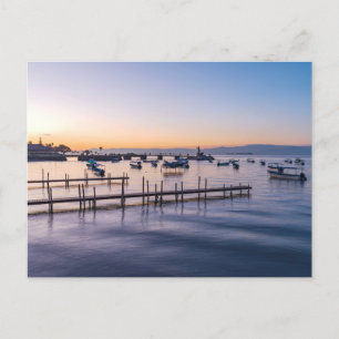 early morning scenic of lake in chapala mexico holiday postcard