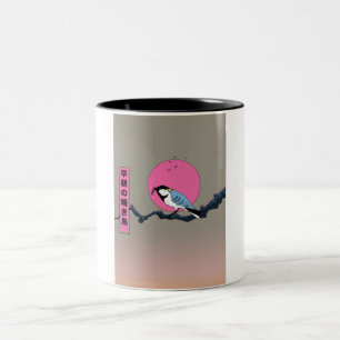 Early morning songbird Two-Tone coffee mug