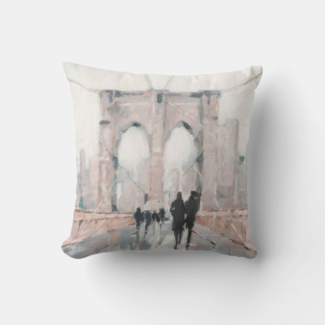 Early Morning Stroll - New York Cushion (Front)