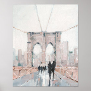 Early Morning Stroll - New York Poster