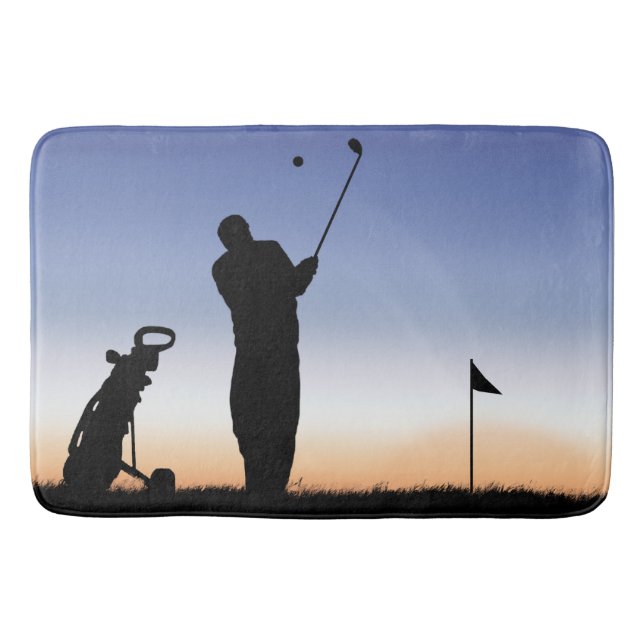 Early Morning Tee Time Bath Mat (Front)