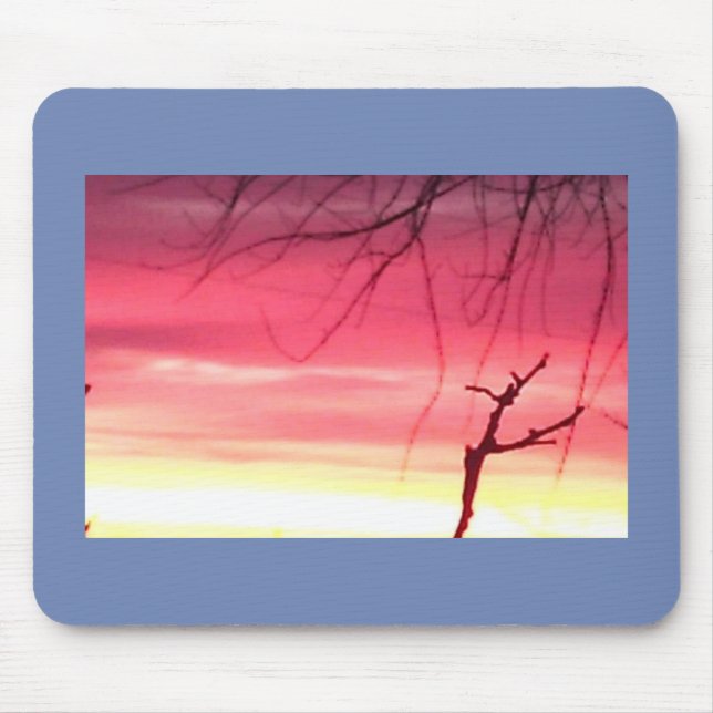 Early Morning Winter Sunrise Mouse Mat (Front)
