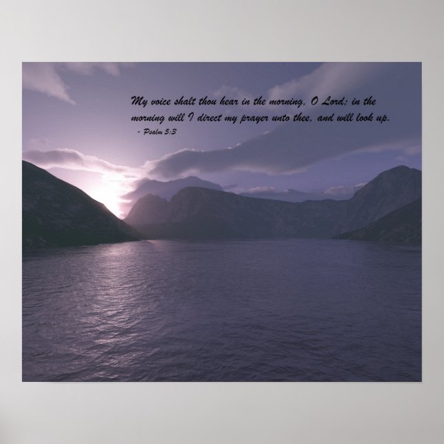 Early Morning with Verse Poster (Front)