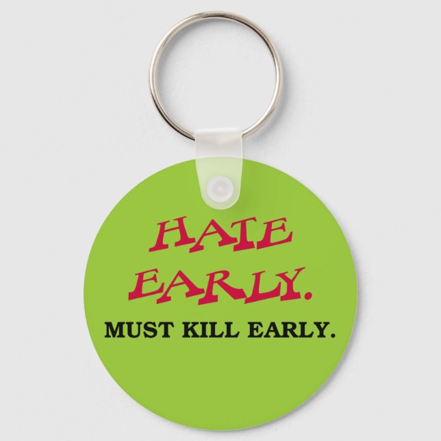 Early Mornings Suck! Key Ring (Front)