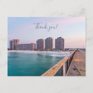 Early Navarre Beach Florida Fishing Thank You Postcard