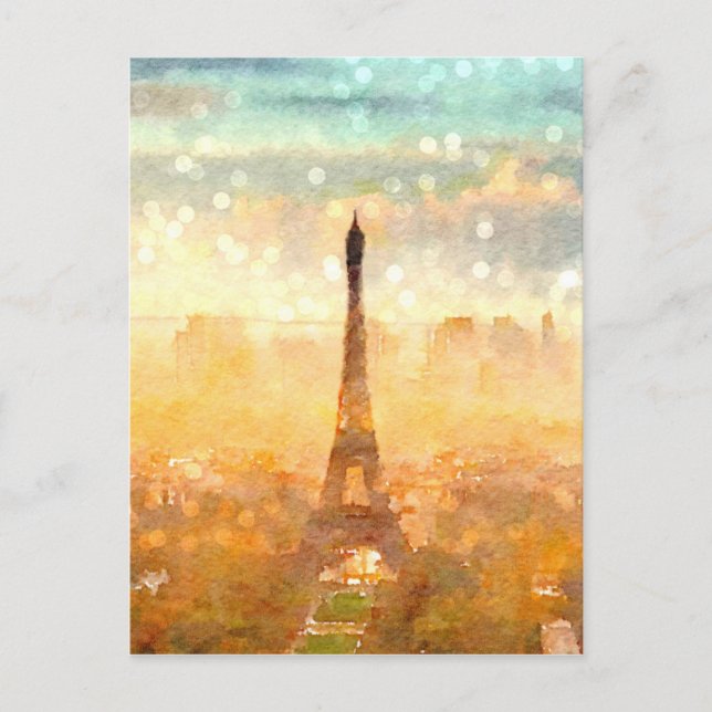Early Paris Morning Postcard (Front)
