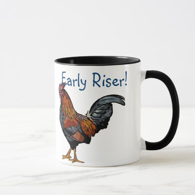Early Riser Rooster Mug (Right)