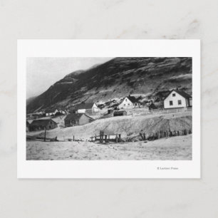 Early Scene of Kodiak, Alaska Photograph Postcard