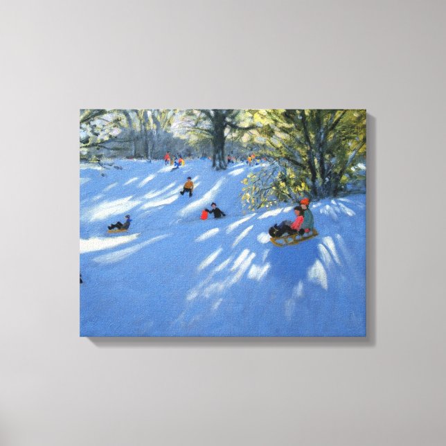 Early snow Darley Park Derby Canvas Print (Front)