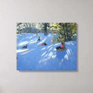 Early snow Darley Park Derby Canvas Print