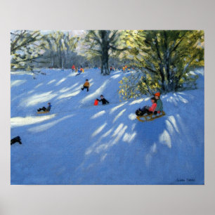 Early snow Darley Park Derby Poster