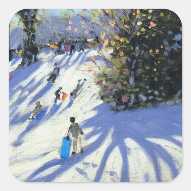 Early snow Darley Park Square Sticker (Front)