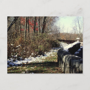 Early snowfall on the Cherohala Skyway Postcard