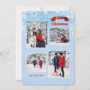 Early Snowflakes Photo Holiday Card