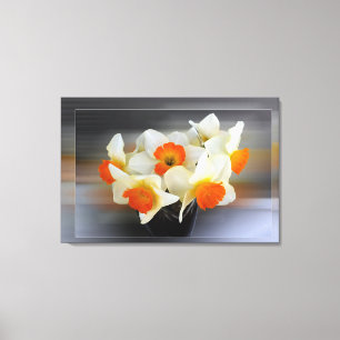 Early spring daffodils canvas print