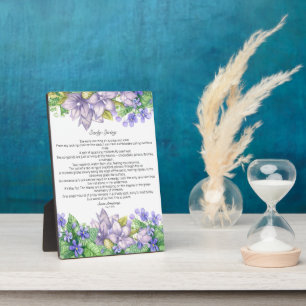 Early Spring in Vermont Poem Plaque