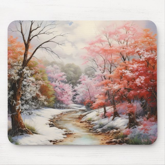Early Spring Landscape Mouse Mat (Front)