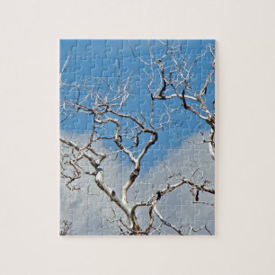 EARLY SPRING WITH BLUE SKY AND TREE BRANCHES JIGSAW PUZZLE
