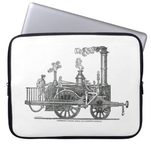 Early Steam Locomotive Laptop Sleeve