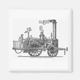 Early Steam Locomotive Magnet