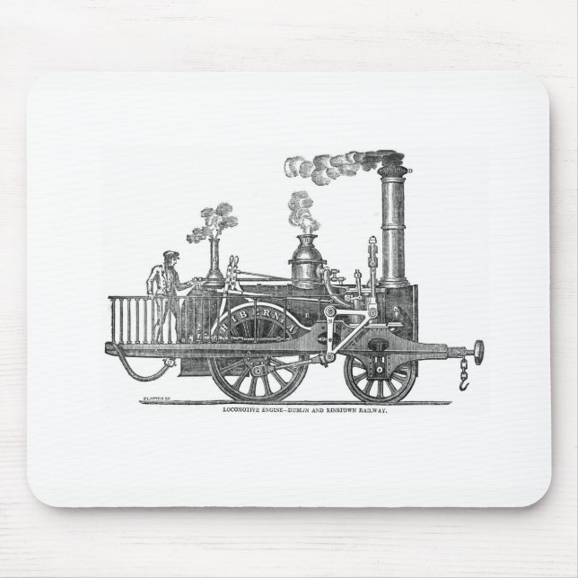 Early Steam Locomotive Mouse Mat (Front)