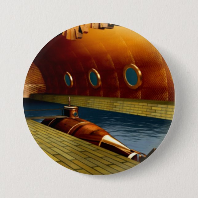 early submarine 7.5 cm round badge (Front)