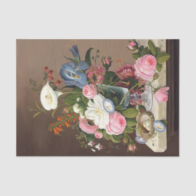 Early Summer Flowers , Severin Roesen  Tissue Paper (Front)