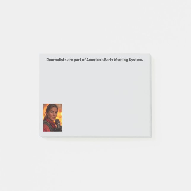 Early Warning System Journalist Post-it® Notes  (Front)