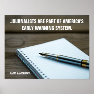 Early Warning System Journalist Poster