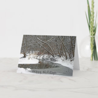 Early Winter At Petrifying Springs Holiday Card