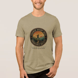 Earn Every Mile Endurance Trail Runner Retro Tee